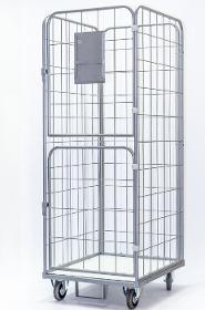 Roll containers and cages